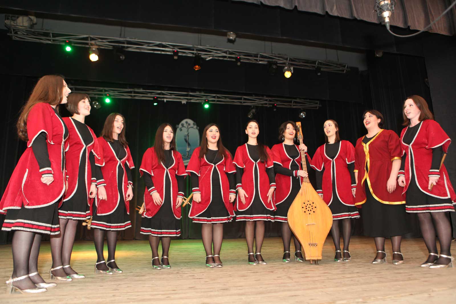 The traditional music girls Ensemble “Deka” at the TSMU Culture Center