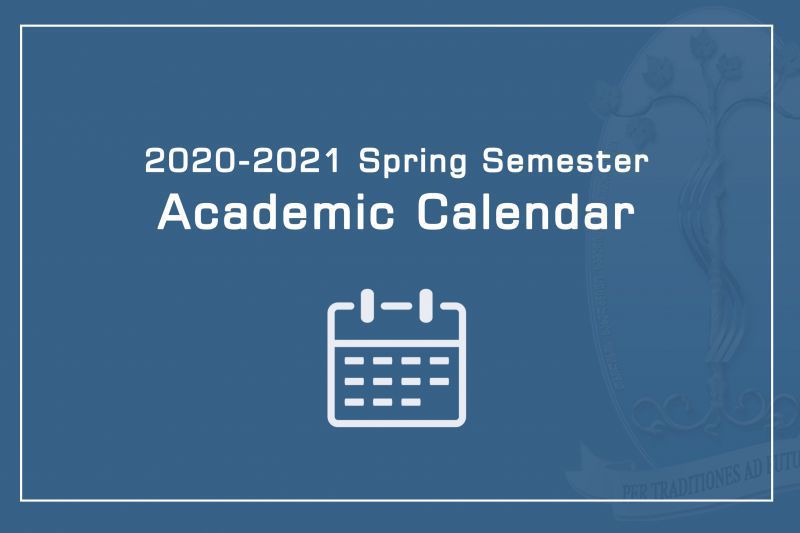2020-2021 Spring Semester Academic Calendar