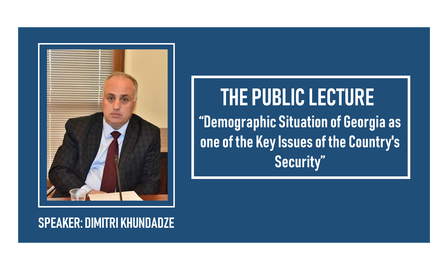 Public Lecture By Dimitri Khundadze
