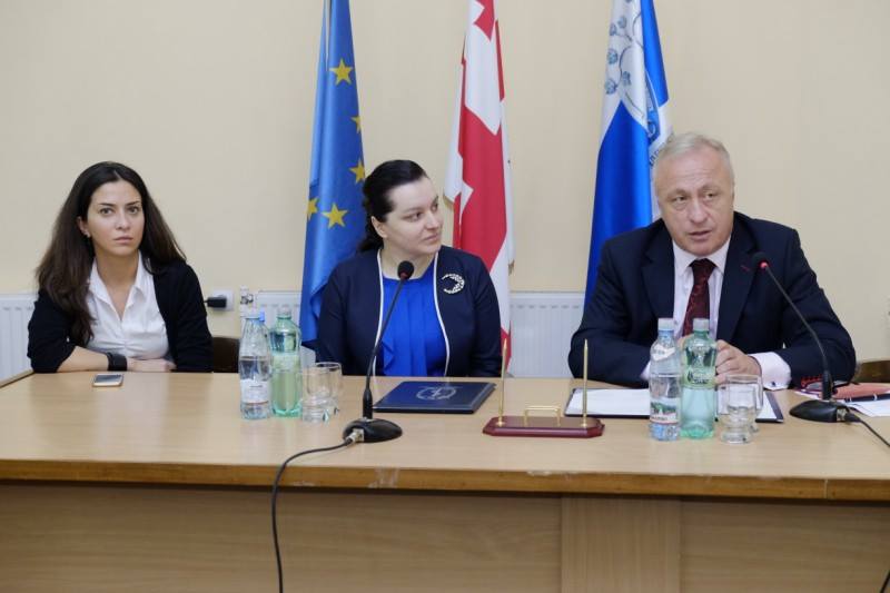 Representatives of  the Solidarity Fund at  Tbilisi State Medical University