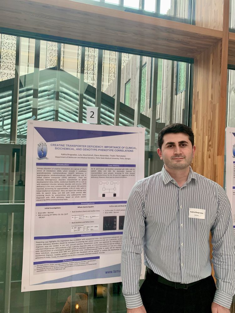 Success of Department of Molecular and Medical Genetics of Tbilisi State Medical University at the EuroNDD interdisciplinary perspectives for rare genetic Neurodevelopmental Disorders conference