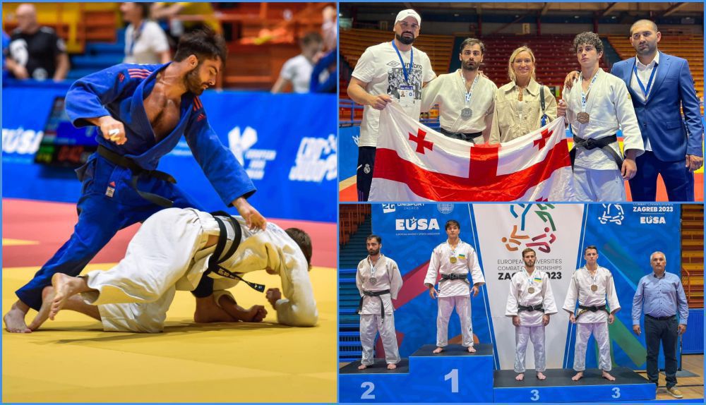 Tbilisi State Medical University student Tornike Grigalashvili won the silver medal in judo in European Universities Combat Championships
