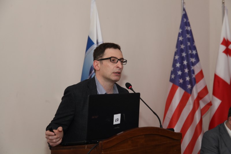 Professor Zurab Guruli, Georgian successful professional, Anesthesiologist from Montgomery VA Med. Center read public lecture at Tbilisi State Medical University