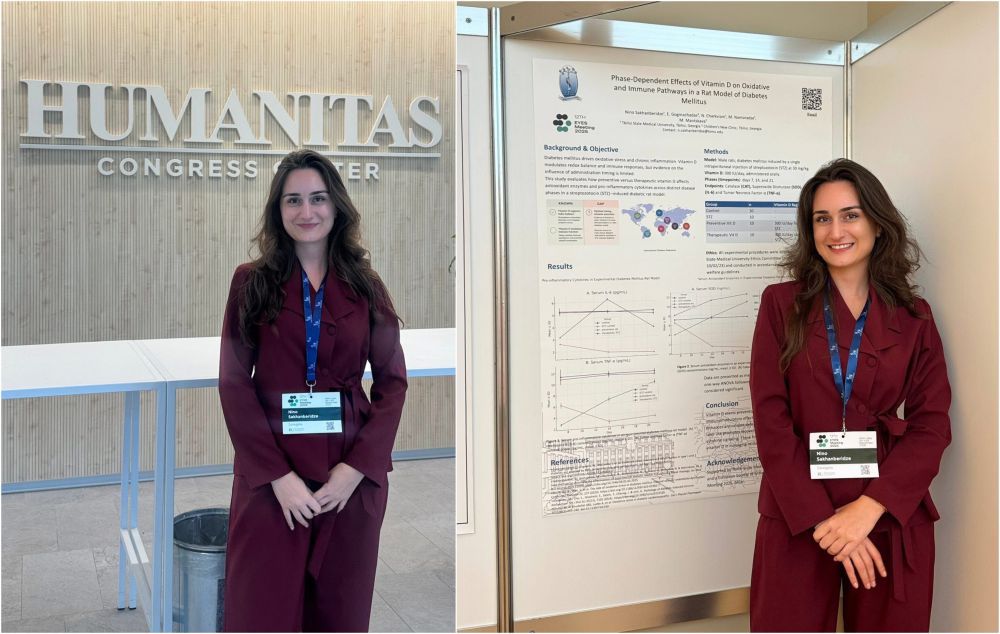 EYES 2025 -ის საერთაშორისო კონფერენციაზე თსსუ-ის დოქტორანტის ნინო სახანბერიძის ნაშრომი საუკეთესო აბსტრაქტებს შორის მოხვდა