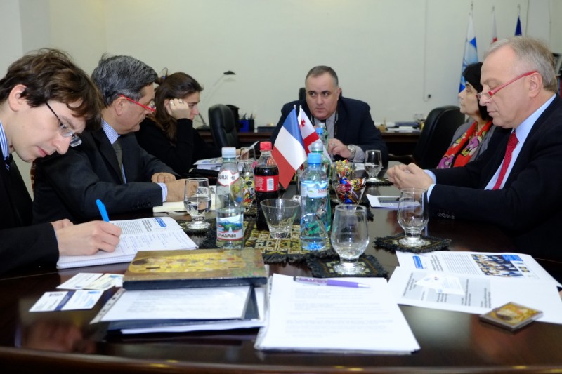 Delegation of the French Embassy and the French Institute of Georgia at TSMU