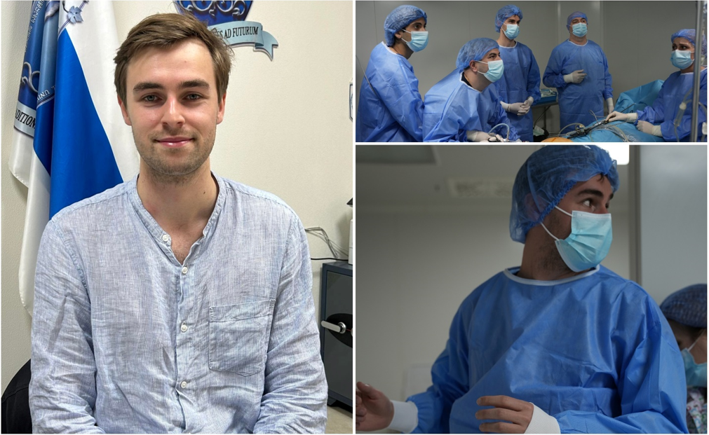 ფრიდრიხ შილერის სახელობის იენის (გერმანია) უნივერსიტეტის სტუდენტი სტაჟირებაზე თსსუ-ის ქირურგიის დეპარტამენტში