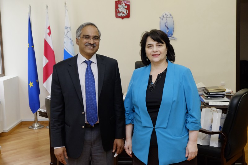 Ambassador Extraordinary and Plenipotentiary of India Visited Tbilisi State Medical University