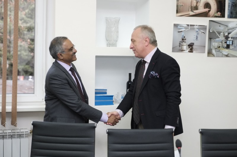 Visit of the Extraordinary and Plenipotentiary Ambassador of India to Armenia and Georgia at TSMU