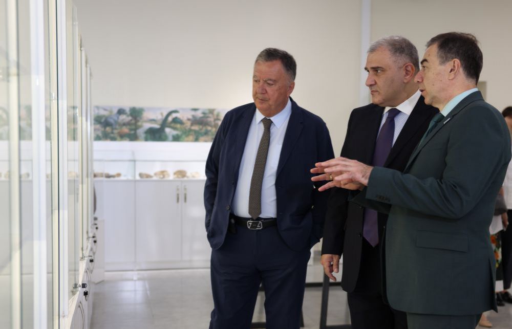 Visit of the Minister of Internally Displaced Persons from the Occupied Territories, Labour, Health, and Social Affairs of Georgia Mikheil Sarjveladze to Tbilisi State Medical University