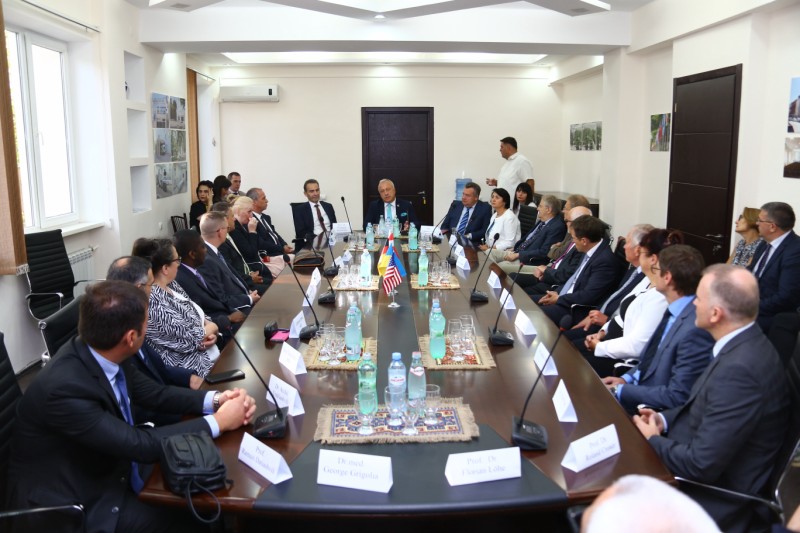 Delegation of Foreign Professors met the Rector of Tbilisi State Medical University