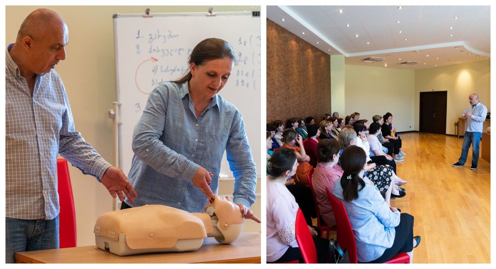 საჩხერის სამედიცინო ცენტრის ექთნებისთვის გადაუდებელი მდგომარეობების მართვაზე ტრენინგები ჩატარდა