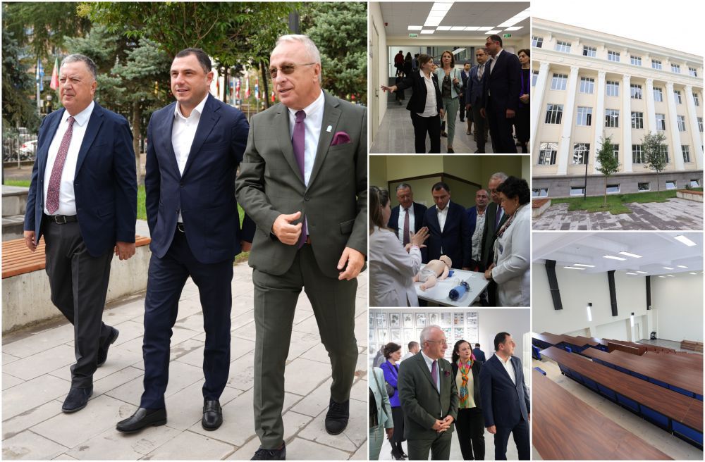 Minister of Education and Science of Georgia, Giorgi Amilakhvari opened rehabilitated historical campus of Tbilisi State Medical University